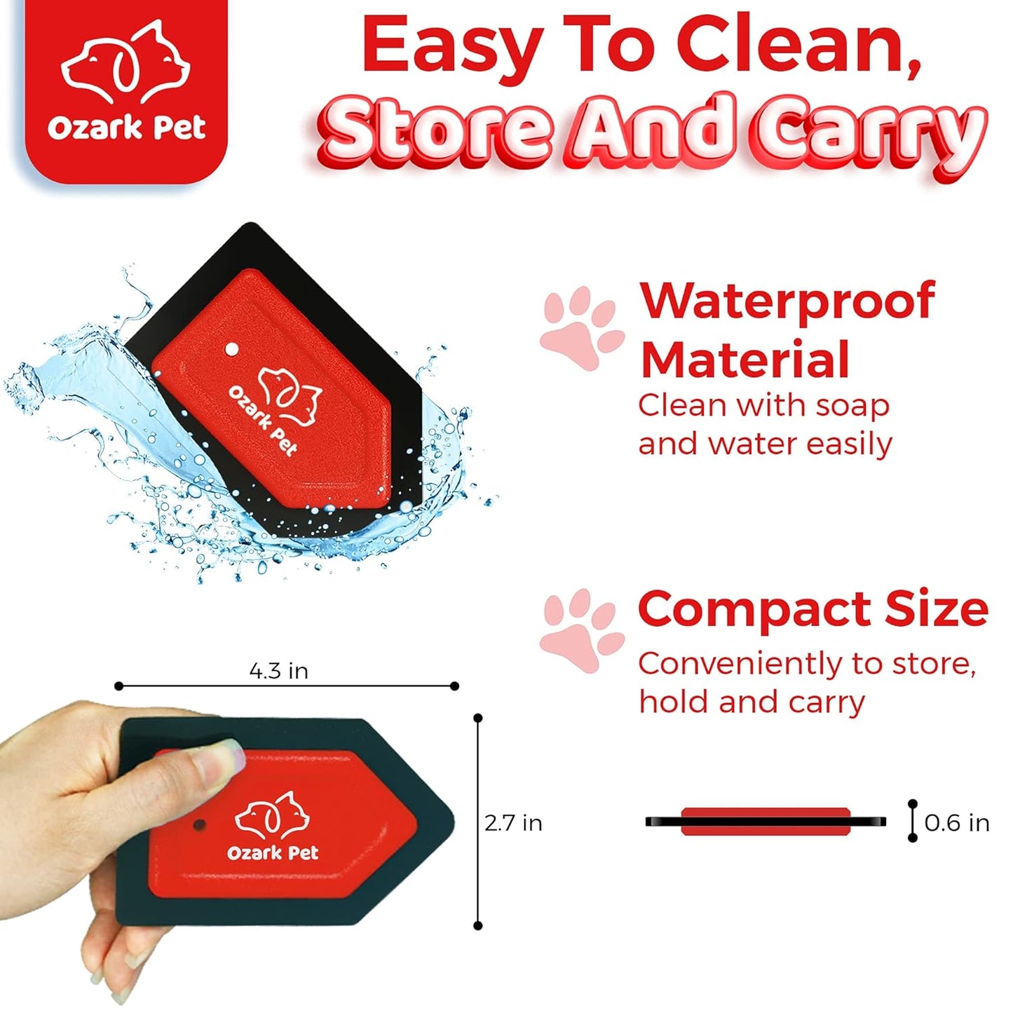 Ultimate Pet Hair Remover - Effortless Edge Sweeping Tool for Couch, Car, and Comforter - Keep Your Home Fur-Free!