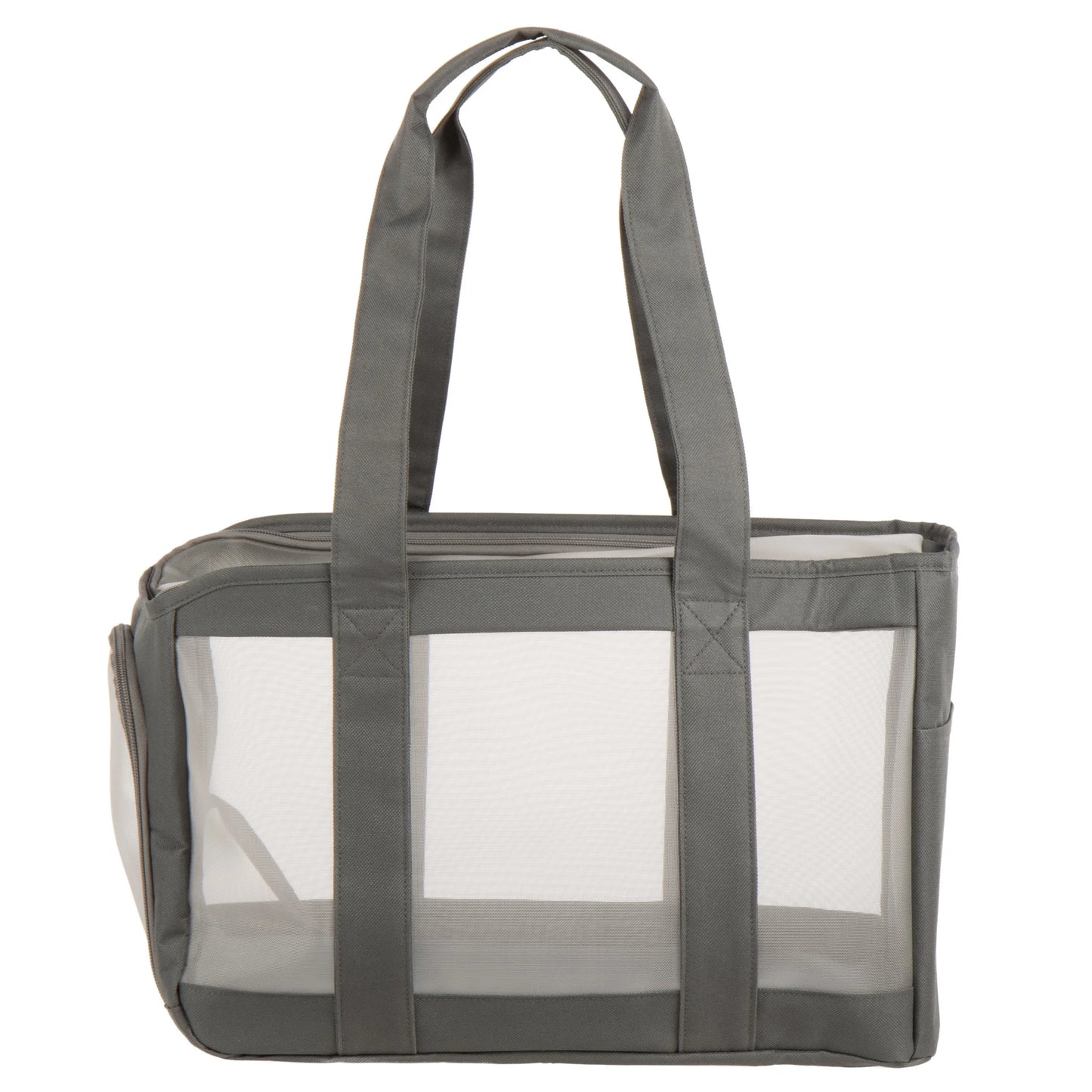 Durable Soft-Sided Pet Tote Carrier - Gray, Holds Up to 16 lbs