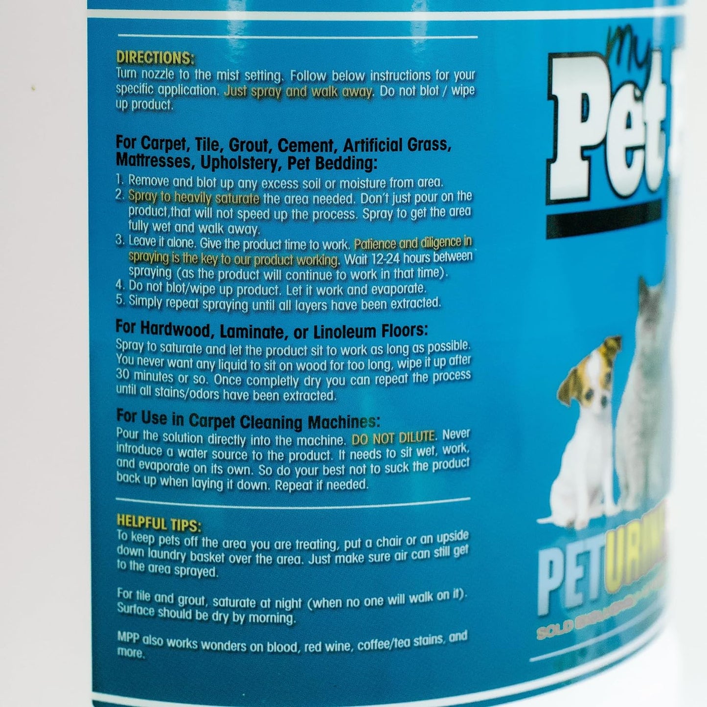 Ultimate Pet Stain & Odor Remover - One Gallon Refill for a Fresh, Clean Home!