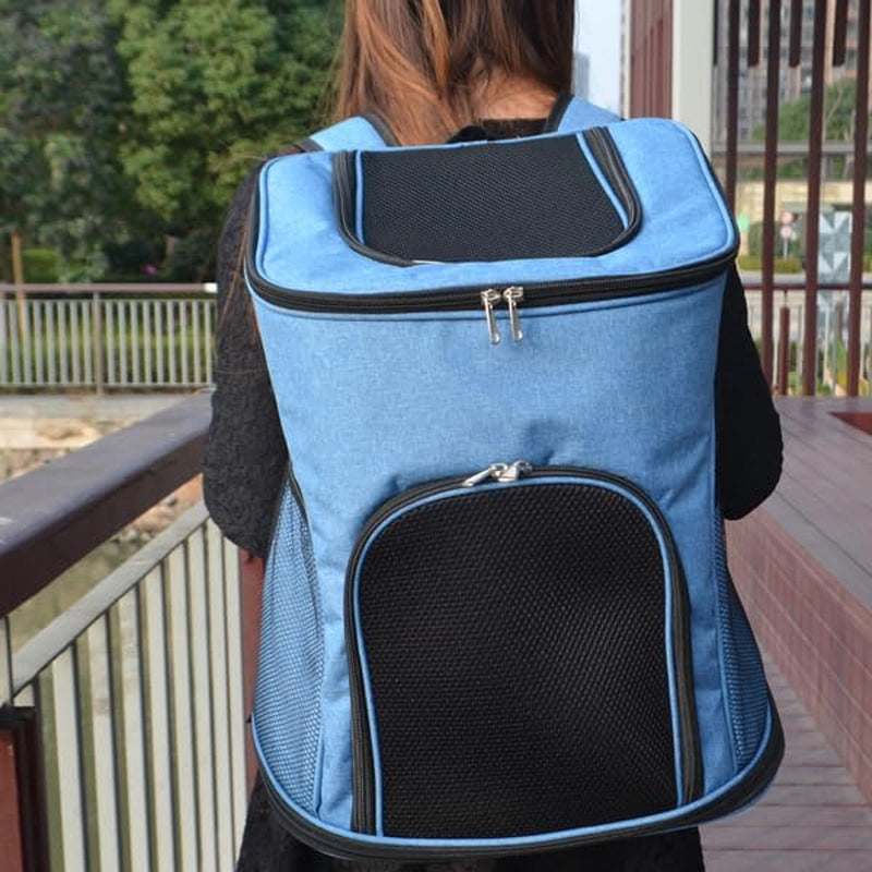 Privacy-Focused Pet Square Backpack - Stylish Carrier for Cats & Dogs, Perfect for Secret Adventures & Travel (Black, Medium)