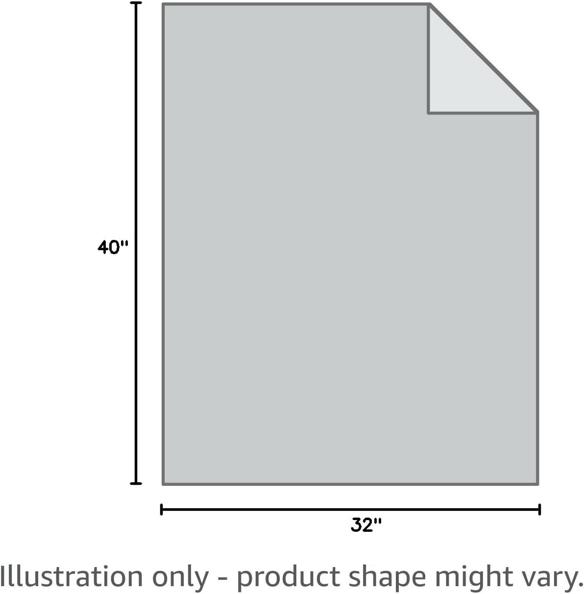 Super Soft 350 GSM Fuzzy Flannel Pet Blanket - Adorable Washable Design for Dogs & Cats, 40" x 32", Grey