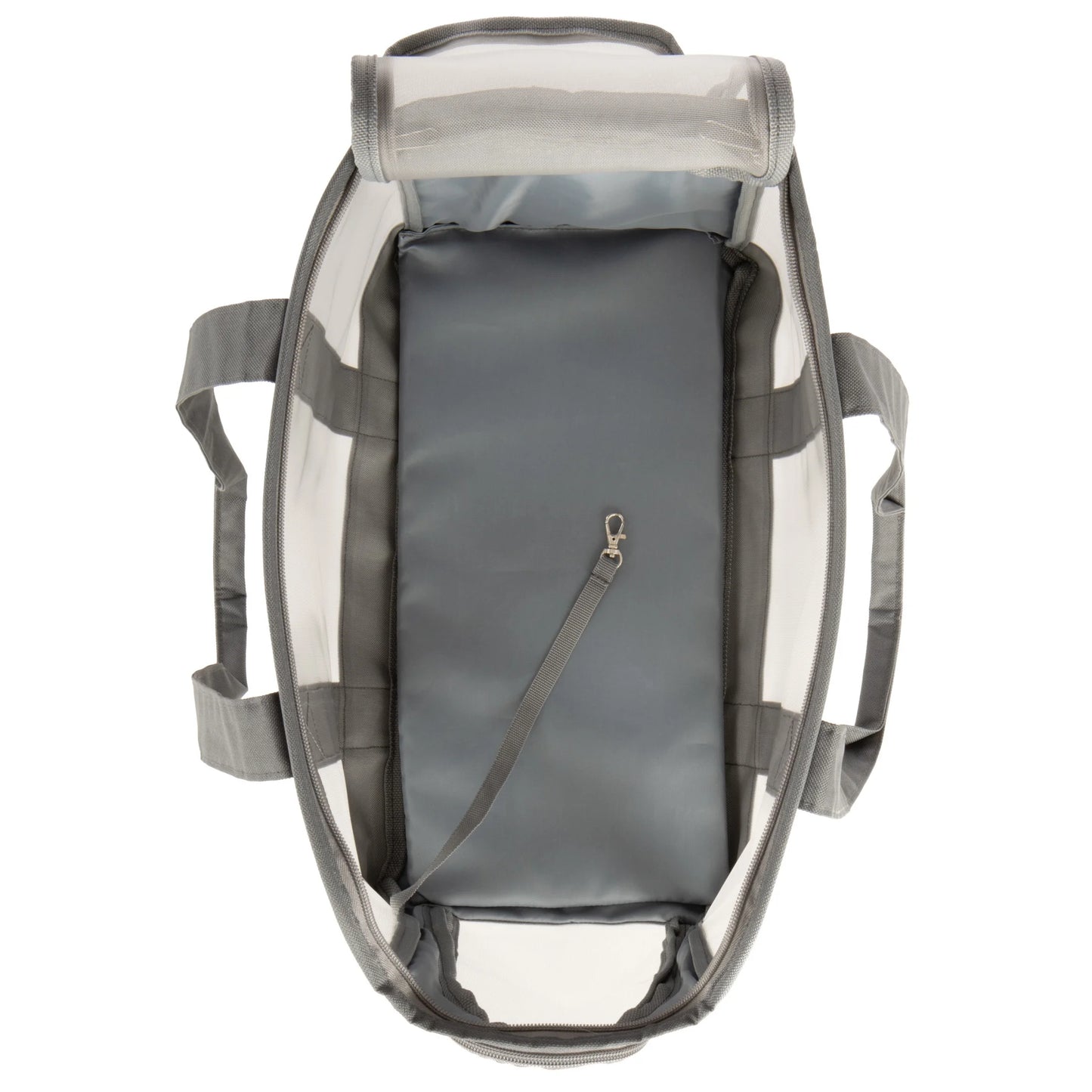 Durable Soft-Sided Pet Tote Carrier - Gray, Holds Up to 16 lbs