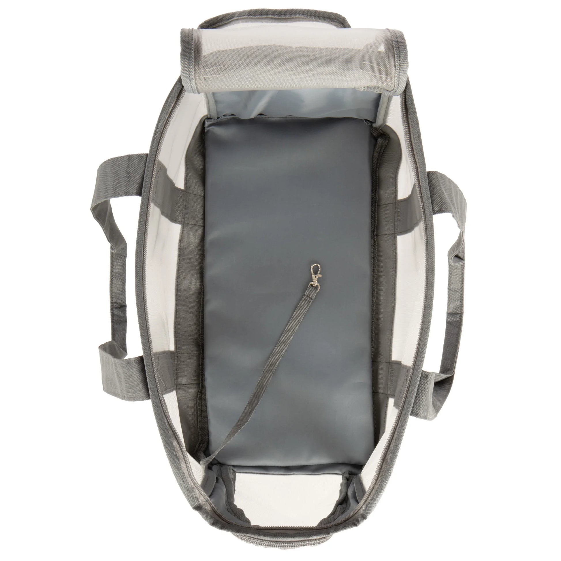 Durable Soft-Sided Pet Tote Carrier - Gray, Holds Up to 16 lbs