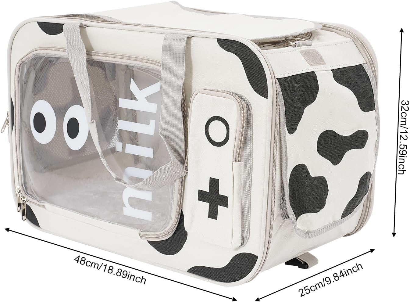 Ultimate Pet Backpack Carrier with Wheels - Comfortable & Convenient Dog Rolling Carrier (18.89" x 9.84" x 12.59")