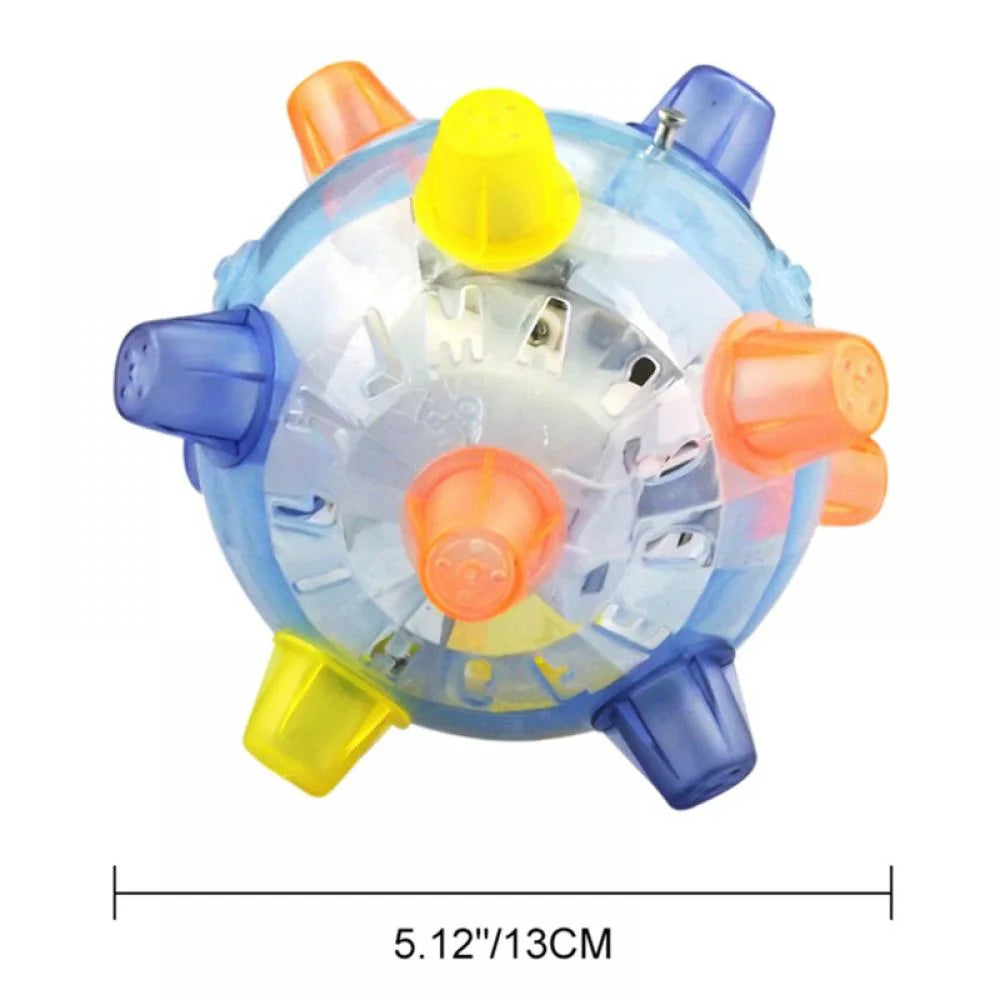 Interactive LED Jumping Ball Toy for Dogs - Chew & Dance Fun for Puppies! Perfect Pet Gift!