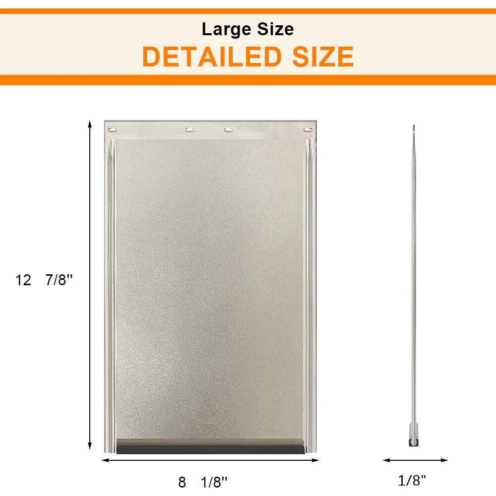 Premium Replacement Flap for Pet Safe Medium Dog Door - Perfect Fit 12 7/8" x 8 1/8