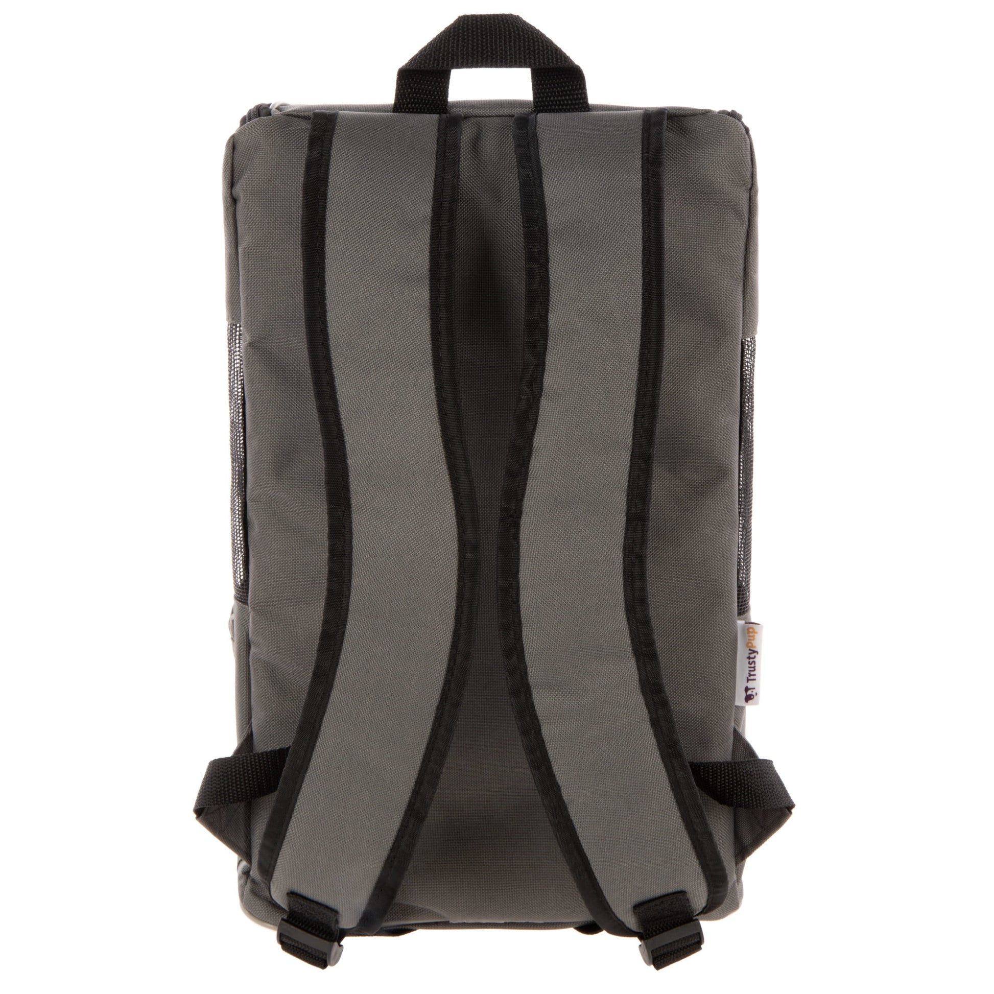Stylish Gray Medium Pet Backpack for Cats & Dogs - Perfect for Travel (Up to 16 lbs)