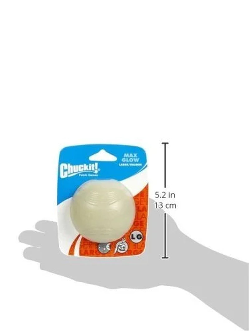 Glow-in-the-Dark Chuckit! Dog Toy - Medium Natural Rubber for Endless Fun