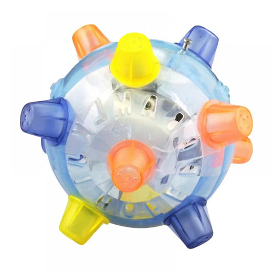 Interactive LED Jumping Ball Toy for Dogs - Chew & Dance Fun for Puppies! Perfect Pet Gift!