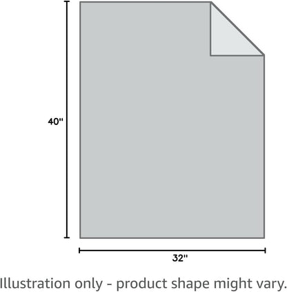 Ultra-Soft 350 GSM Fuzzy Flannel Pet Blanket - Adorable Washable Design for Dogs & Cats, Perfect for Indoor & Outdoor Use, Grey, 40 x 32 Inches