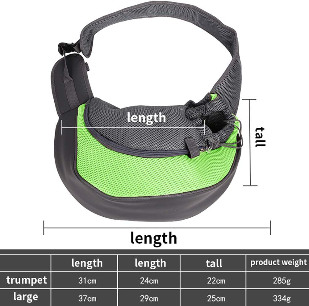 Stylish Red Portable Pet Sling Carrier - Breathable Mesh Travel Bag for Small to Medium Dogs and Cats