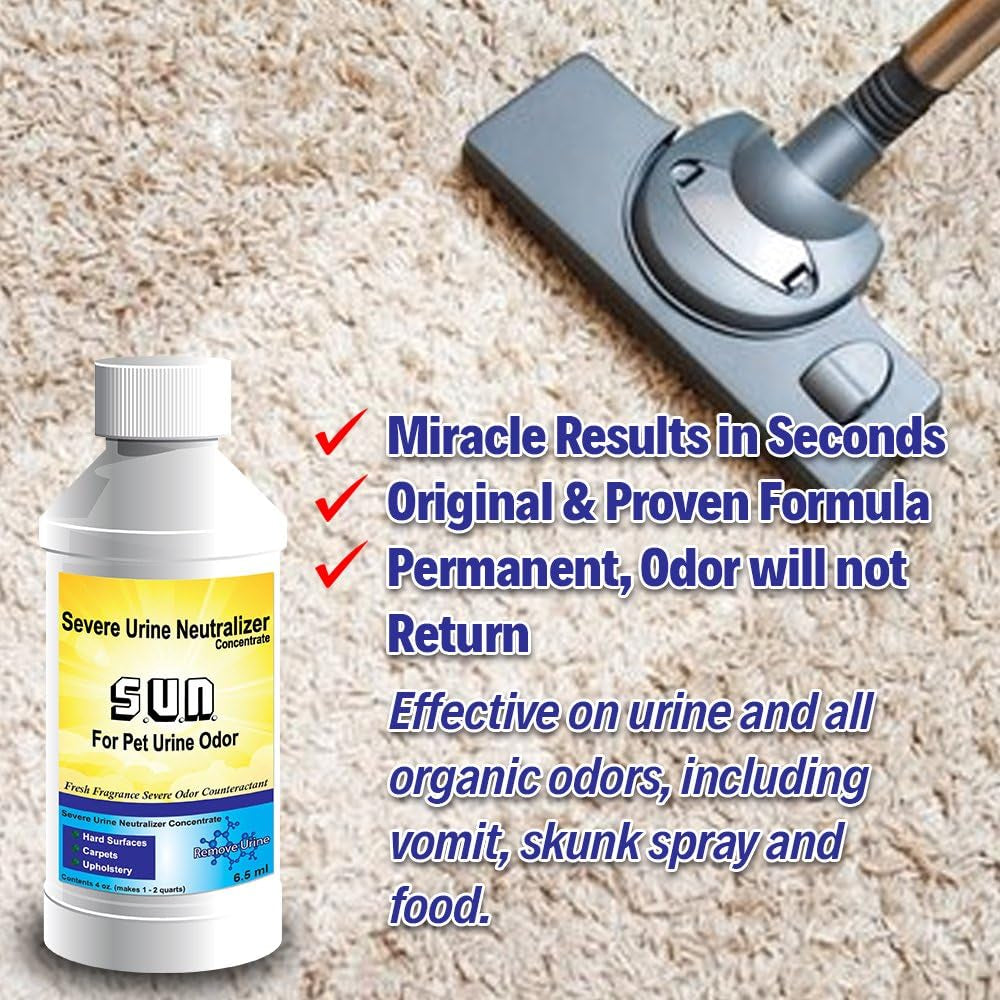 Ultimate Pet Odor Eliminator Spray - Powerful Urine Remover for Dogs & Cats - Effective Carpet Cleaner Solution for a Fresh Home