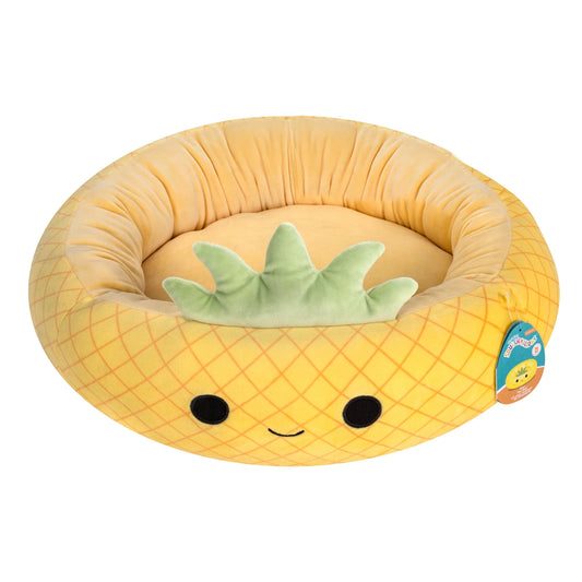 Luxurious 30-Inch Pineapple Plush Pet Bed - Ultra-Soft Comfort for Your Furry Friend