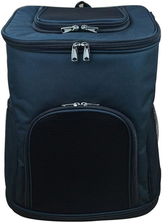 Privacy-Focused Pet Square Backpack - Stylish Carrier for Cats & Dogs, Perfect for Secret Adventures & Travel (Black, Medium)