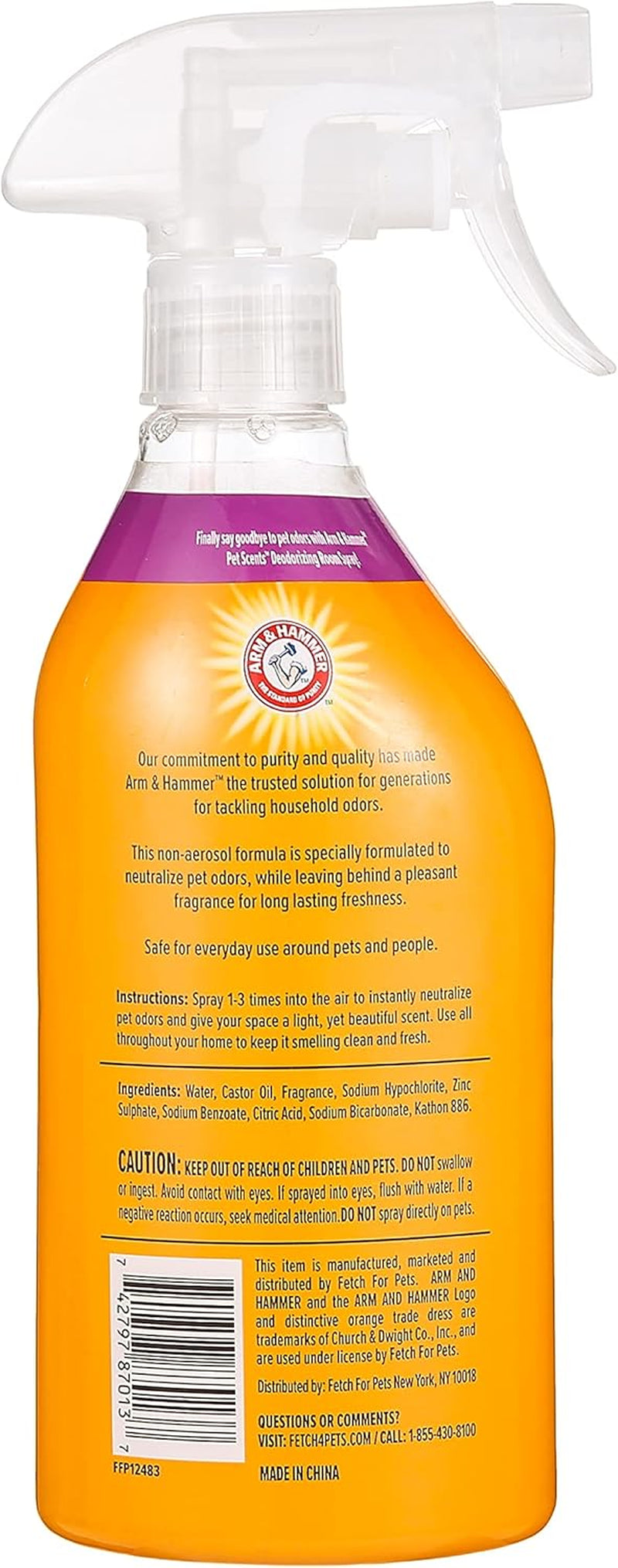 Lavender Fields Pet Odor Eliminator - 18 Oz Air Freshener Spray for a Fresh Home
