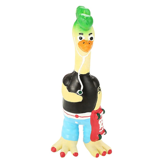 Hilarious Latex Chicken Squeaky Dog Toy - Perfect for Chewing and Playtime!