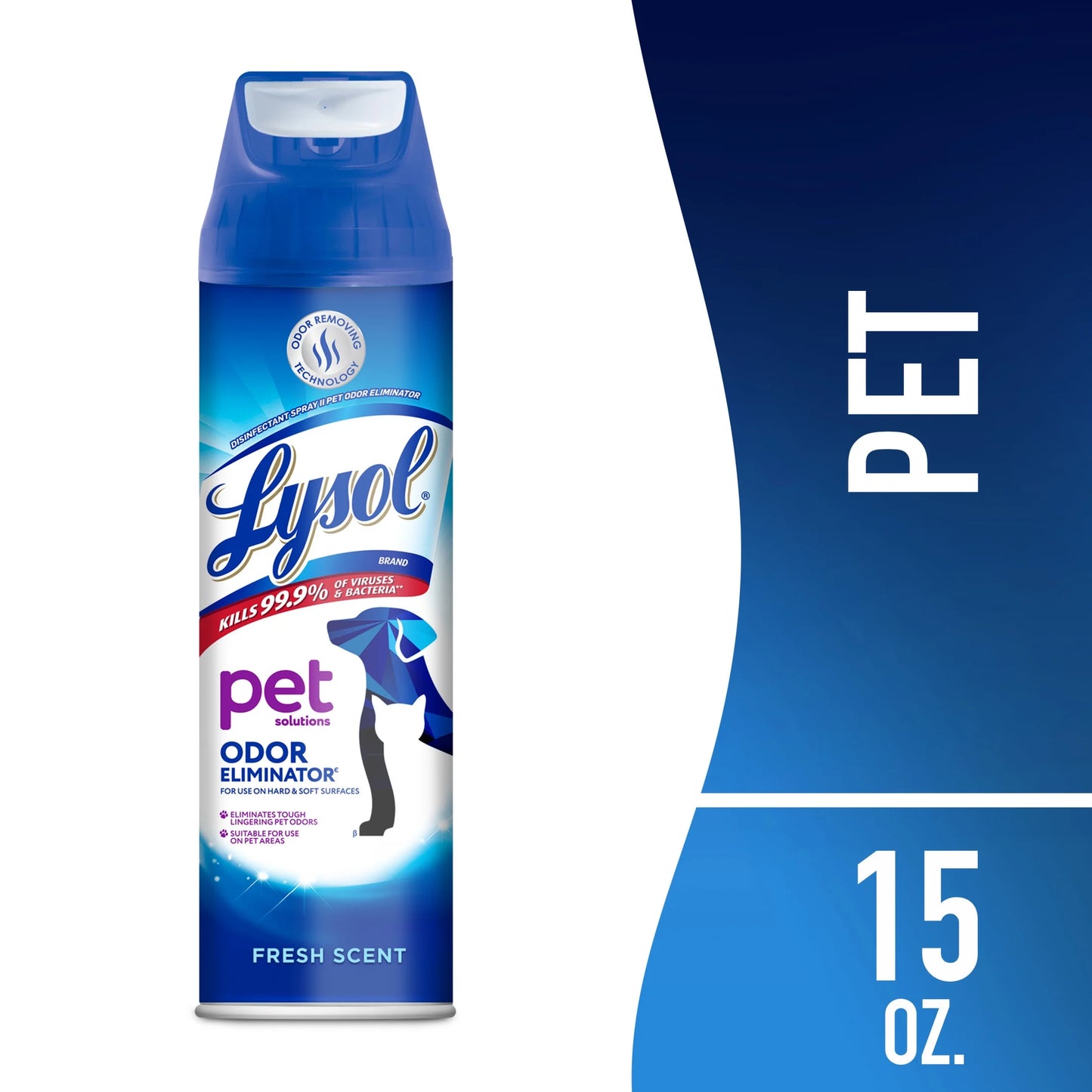Pet Odor Eliminator Spray - Powerful Sanitizing & Disinfecting Solution for Lasting Freshness, 15oz