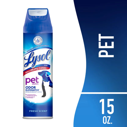 Pet Odor Eliminator Spray - Powerful Sanitizing & Disinfecting Solution for Lasting Freshness, 15oz