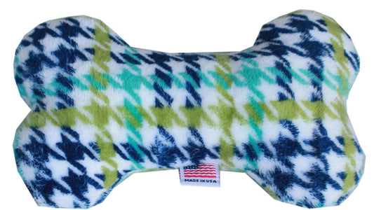 Stylish Classic Plaids 6" Plush Bone Toy for Pets - Choose Your Favorite Color!