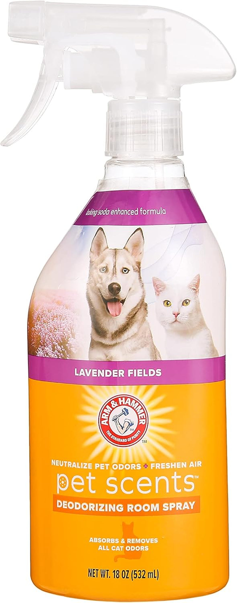 Lavender Fields Pet Odor Eliminator - 18 Oz Air Freshener Spray for a Fresh Home