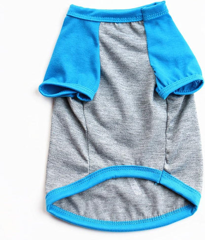 Adorable Gray Summer Pet Shirt - Cute Print Vest for Small Dogs & Cats (M)