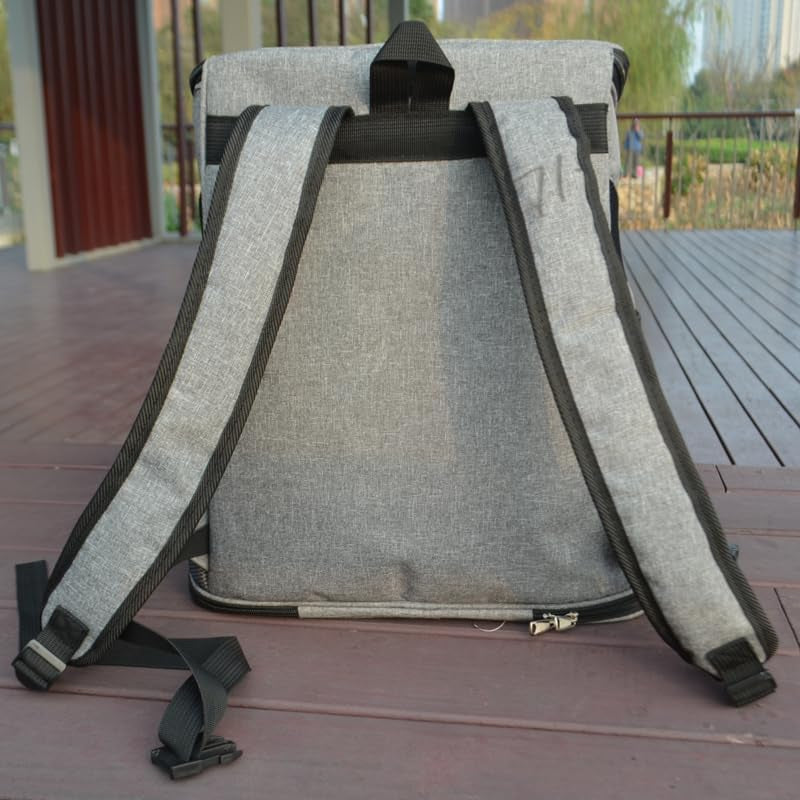 Privacy-Focused Pet Square Backpack - Stylish Carrier for Cats & Dogs, Perfect for Secret Adventures & Travel (Black, Medium)