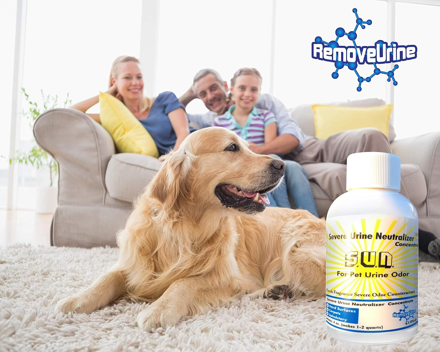 Ultimate Pet Odor Eliminator Spray - Powerful Urine Remover for Dogs & Cats - Effective Carpet Cleaner Solution for a Fresh Home